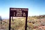 Harrison Pass Sign