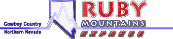 Ruby Mountains Express--Logo by Jocelyne Rohrback: www.jrnewmedia.com